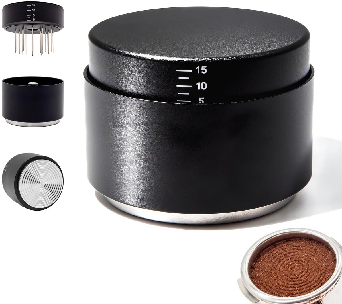 Elzusha - 3-in-1 Espresso Accessoires - 58 mm Dispenser en Tamper