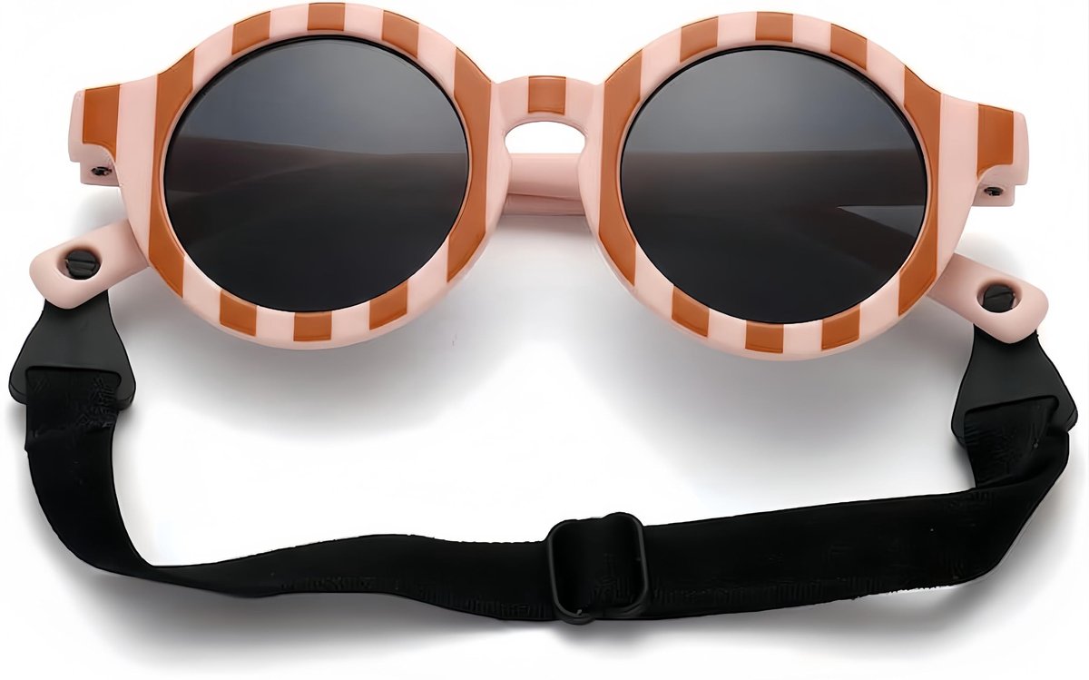 Elzusha - Zonnebril voor baby's - UV400 Bescherming - Roze Bruin