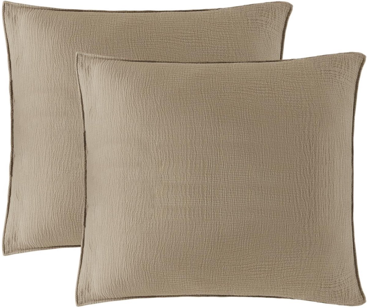 Elzusha - Musselin Kussenhoezen - 100% Katoen - 80 x 80 cm - 2 Stuks