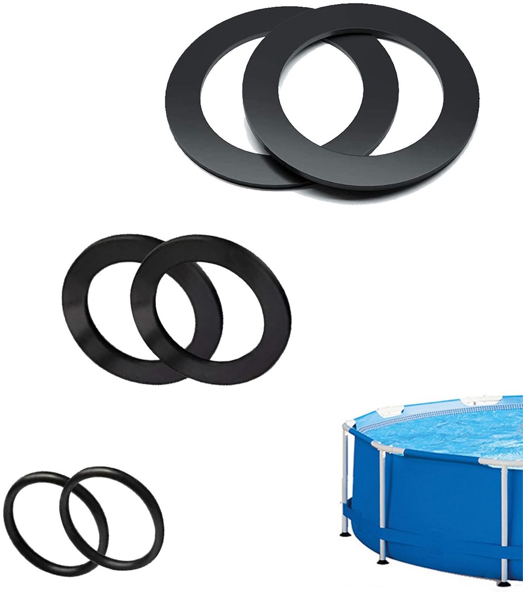 Elzusha - Set van 6 Rubber O-ringen voor Zwembad - Vervangingsonderdelen
