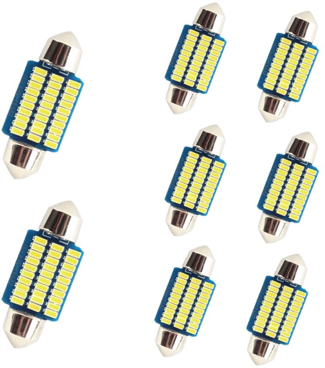 Elzusha - 8 x LED Interieurverlichting - 36 mm - 500 Lumen - Wit