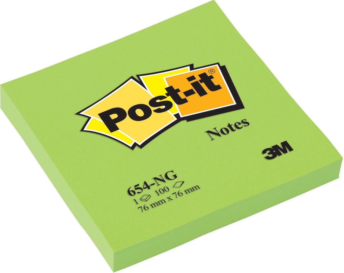 Elzusha - Notes - Neon groene zelfklevende notities 6 blokken
