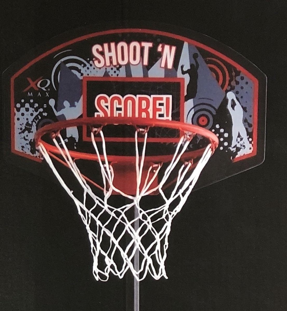 | XQ Max Basketbal standaard set verrijdbaar Kinderen plastic basketbalstandaardset, in hoogte
