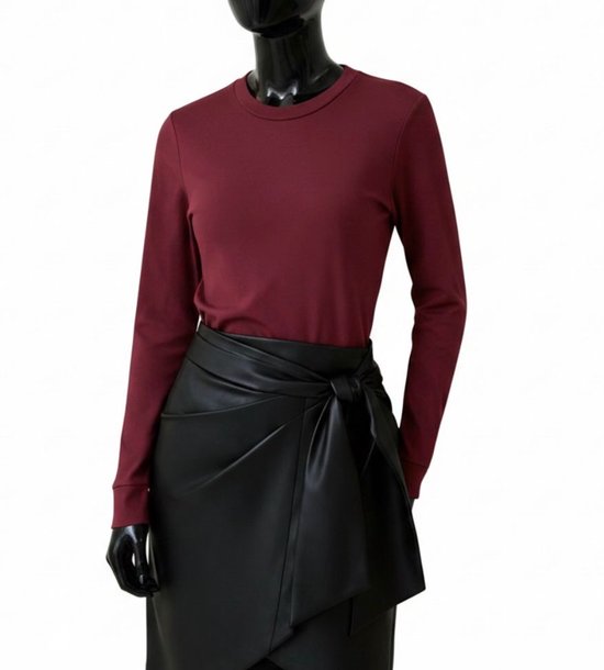 Dames Thermoshirt -F1400- met Lange Mouw XXL (44) ZWART — afbeelding 3