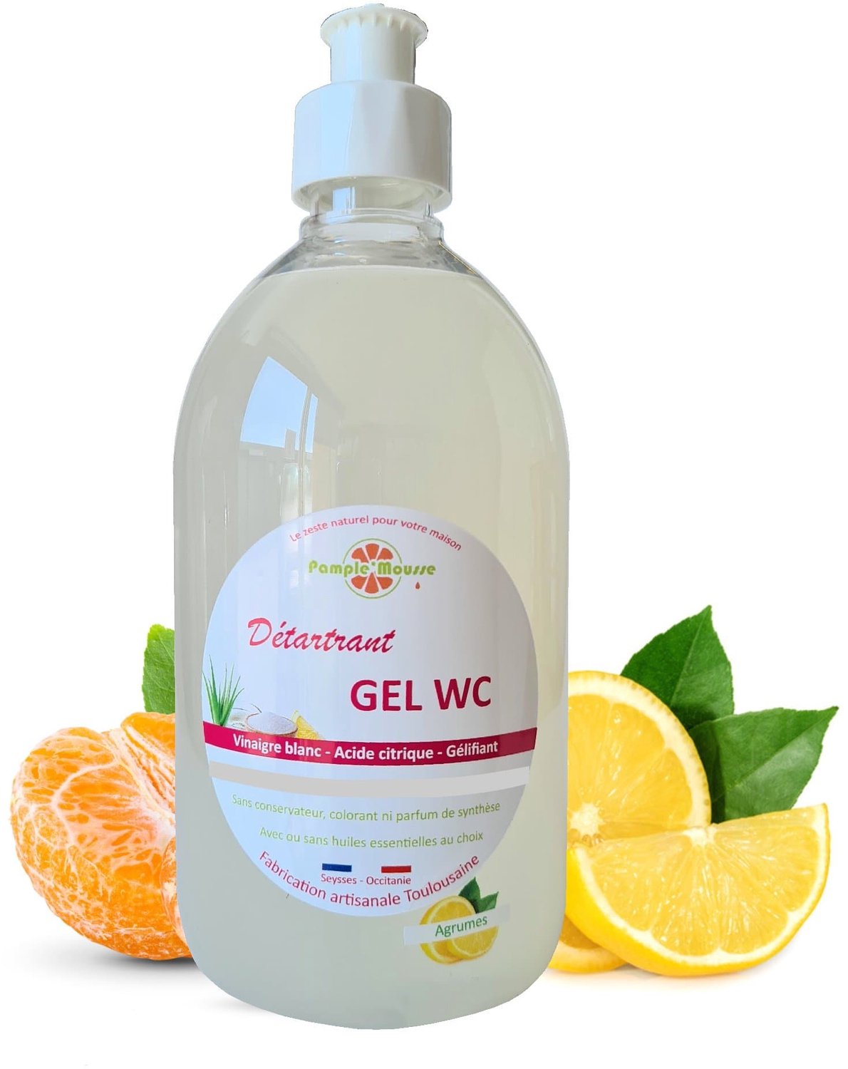 100% Plantaardige Marseille Toilet gel reiniger SINAS - reinigt - ontkalkt - ontgeurt de WC- Marseille zeep 500ml