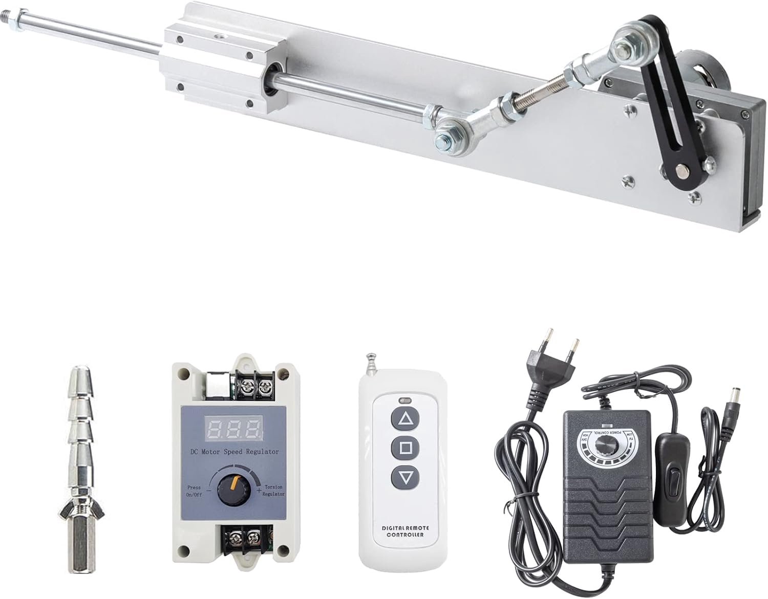 Lineaire actuator 24V - verstelbare slag 30-150mm - variabele snelheid - handig voor DIY-projecten - ShopVlot