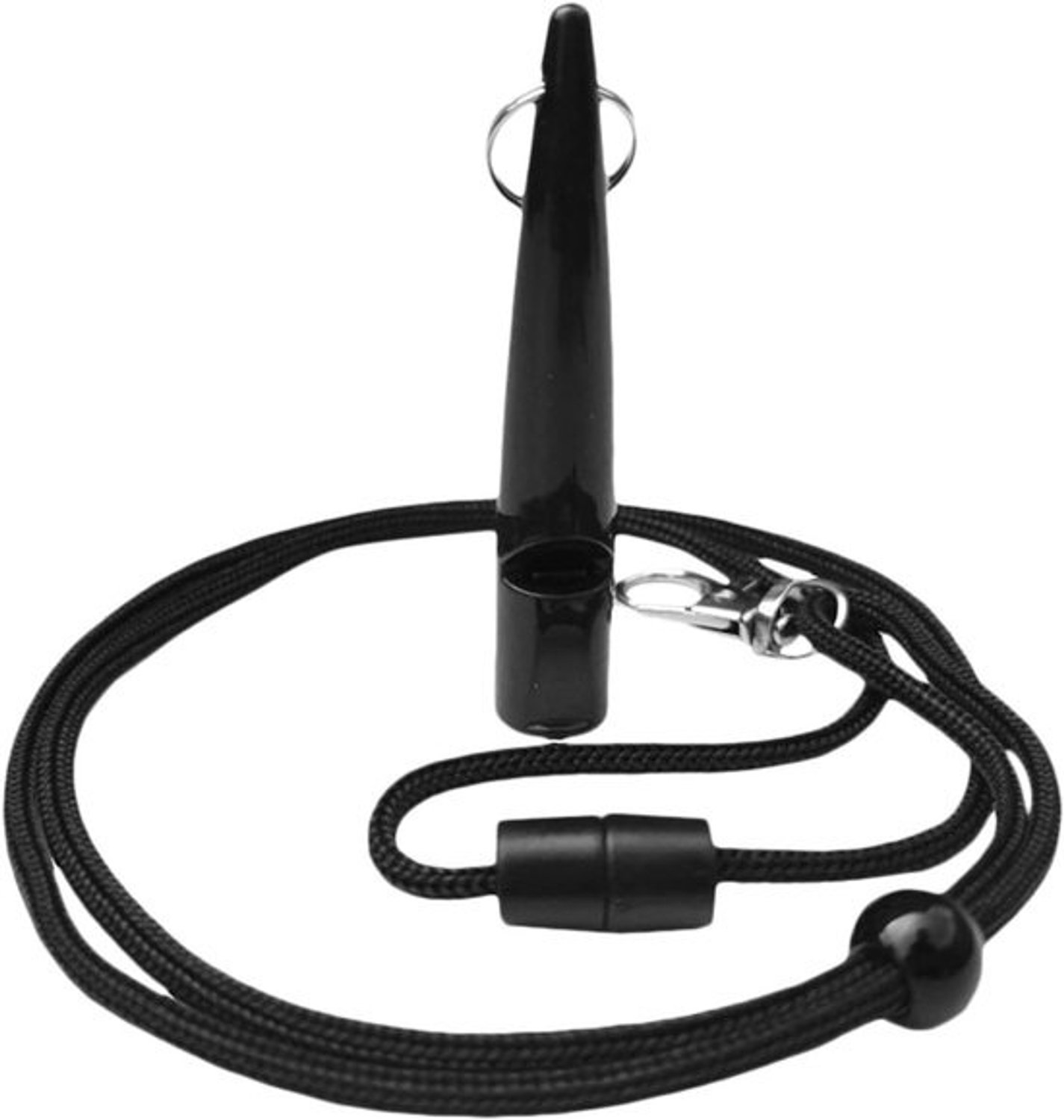 Honden Trainingsfluit - Hondenfluitje Luid - Hond Trainen - Standaard Toon - 1.5x8 cm - Zwart