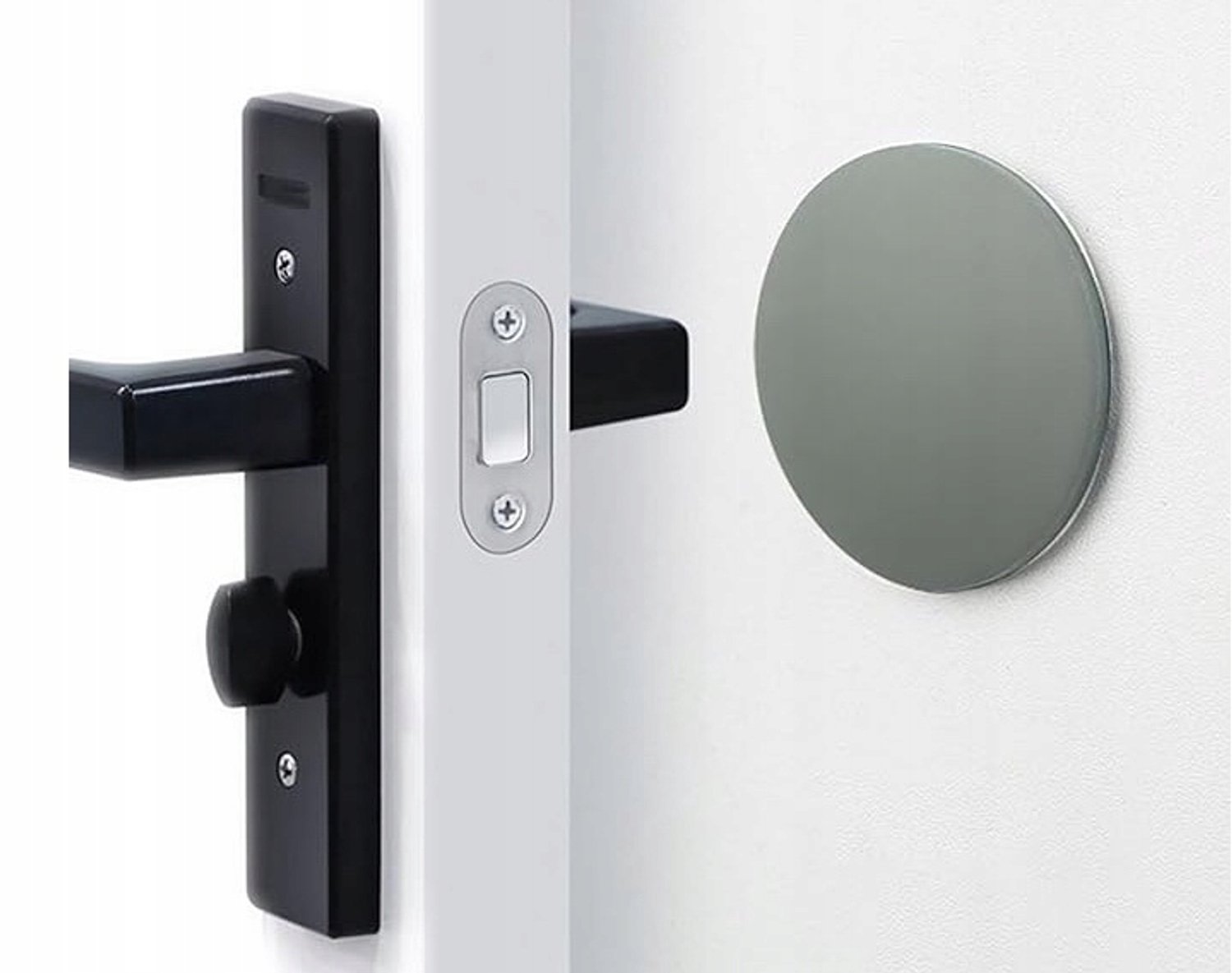 Zelfklevende Deurstopper Muur - Grijs, 50mm