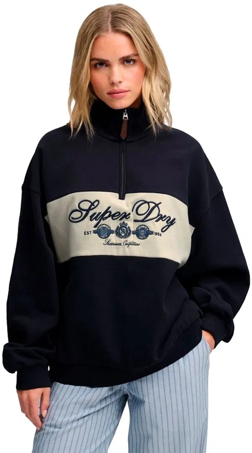 Superdry Ornate Script Sweatshirt XL Vrouw Marineblauw