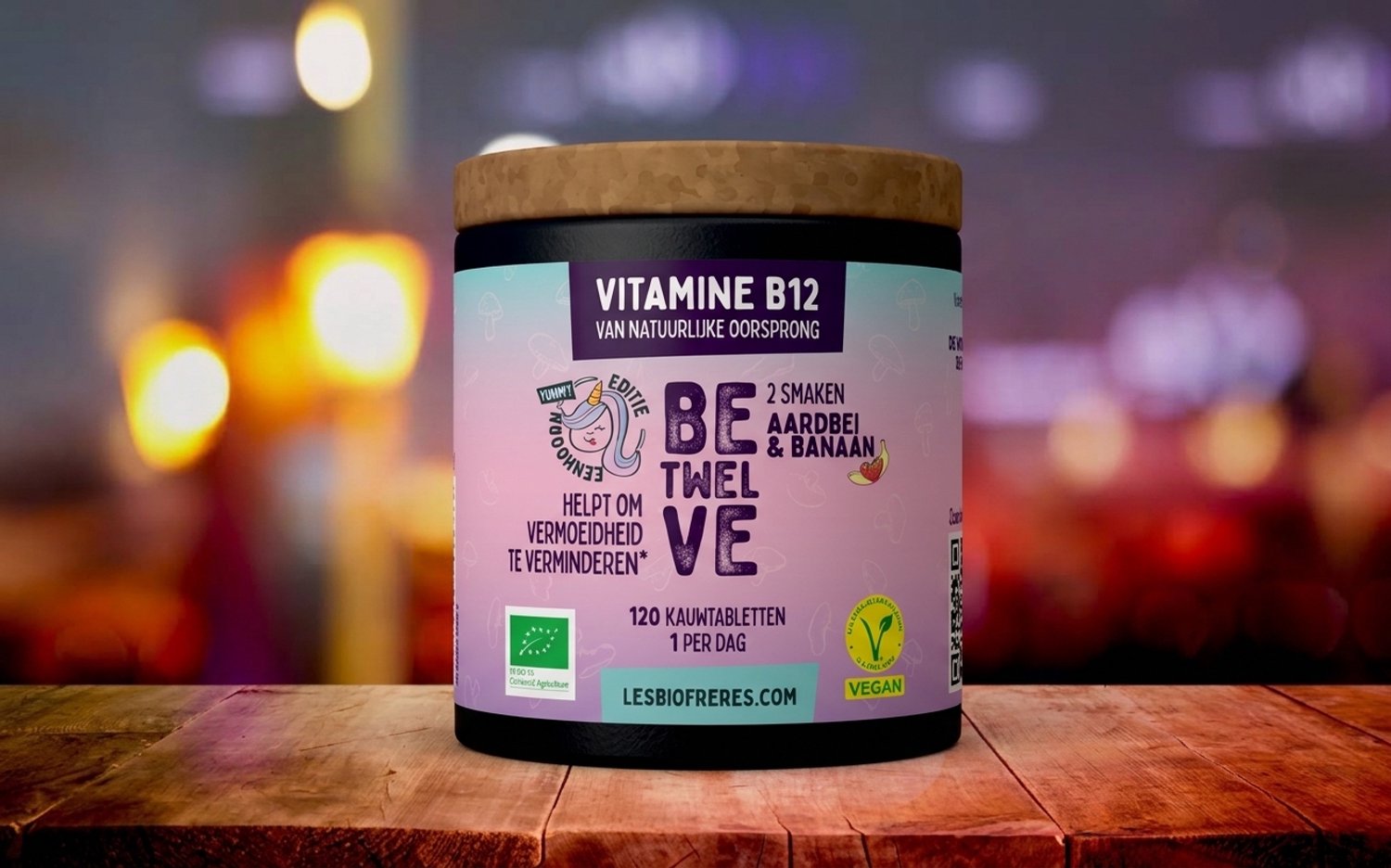 Les Bio Frères B12 Supplement - Vitamine B12 Tabletten - Biologisch En Vegan - 120 Stuks - Voor Vegetariërs En Veganisten