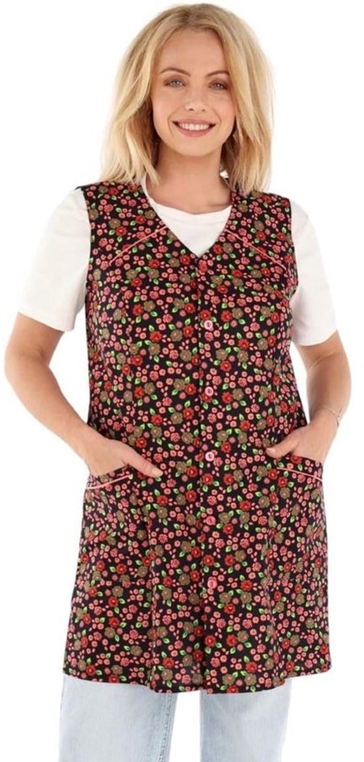 Koks Schort - Keukenschort Dames - Koken en Bakken - Met 2 zakken - 85 cm lengte - Katoen