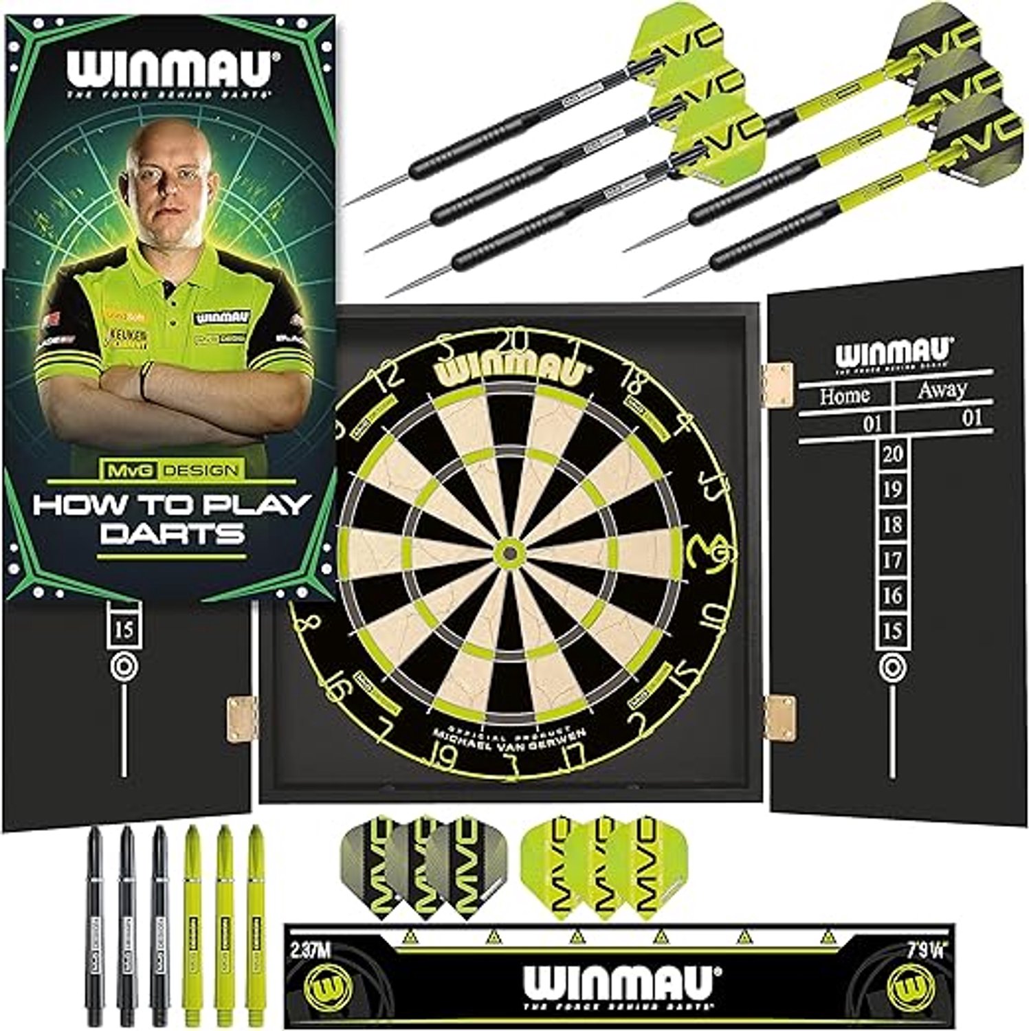 Winmau MAX Elektronisch Dartbord Set - Michael van Gerwen Editie