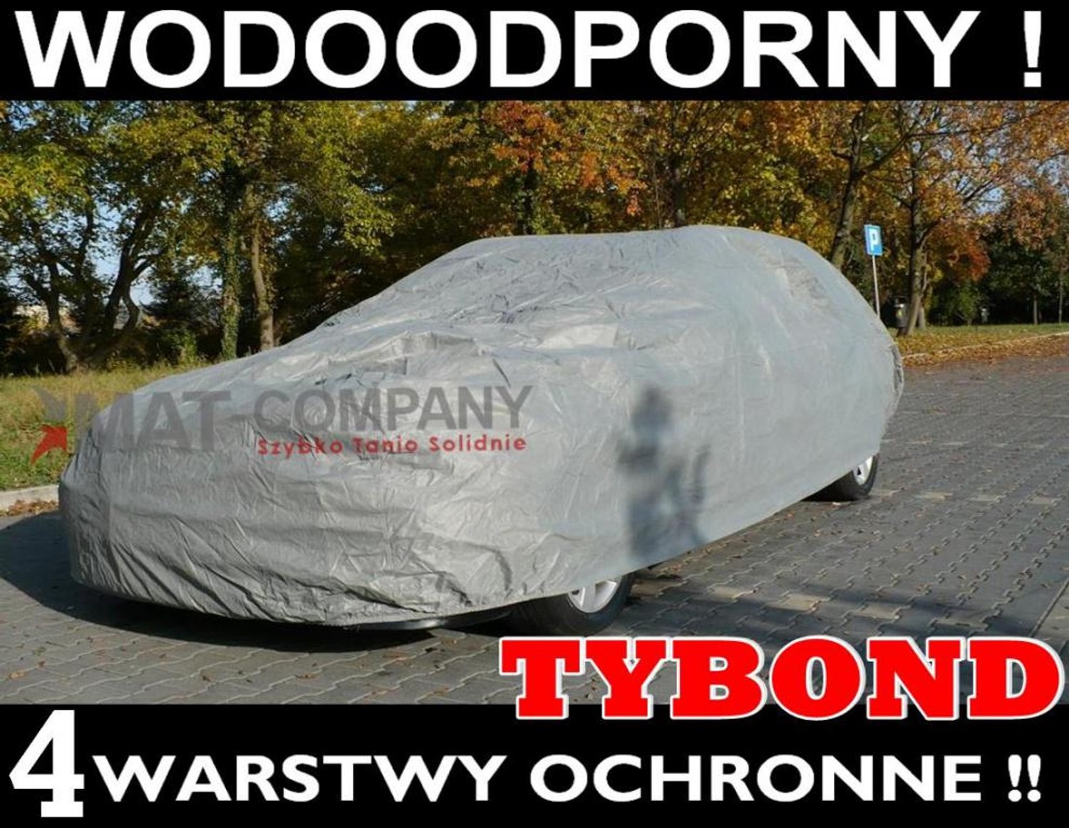 Autohoes Kombi L - TYBOND - Waterdicht & UV-bestendig - 472x185x120cm