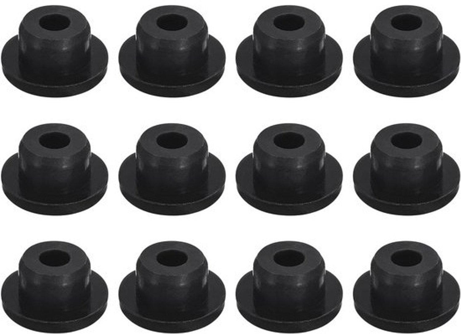 6 Stuks Zwarte Gatenstoppen Rubber Afdichting voor Buisdiameter 17mm