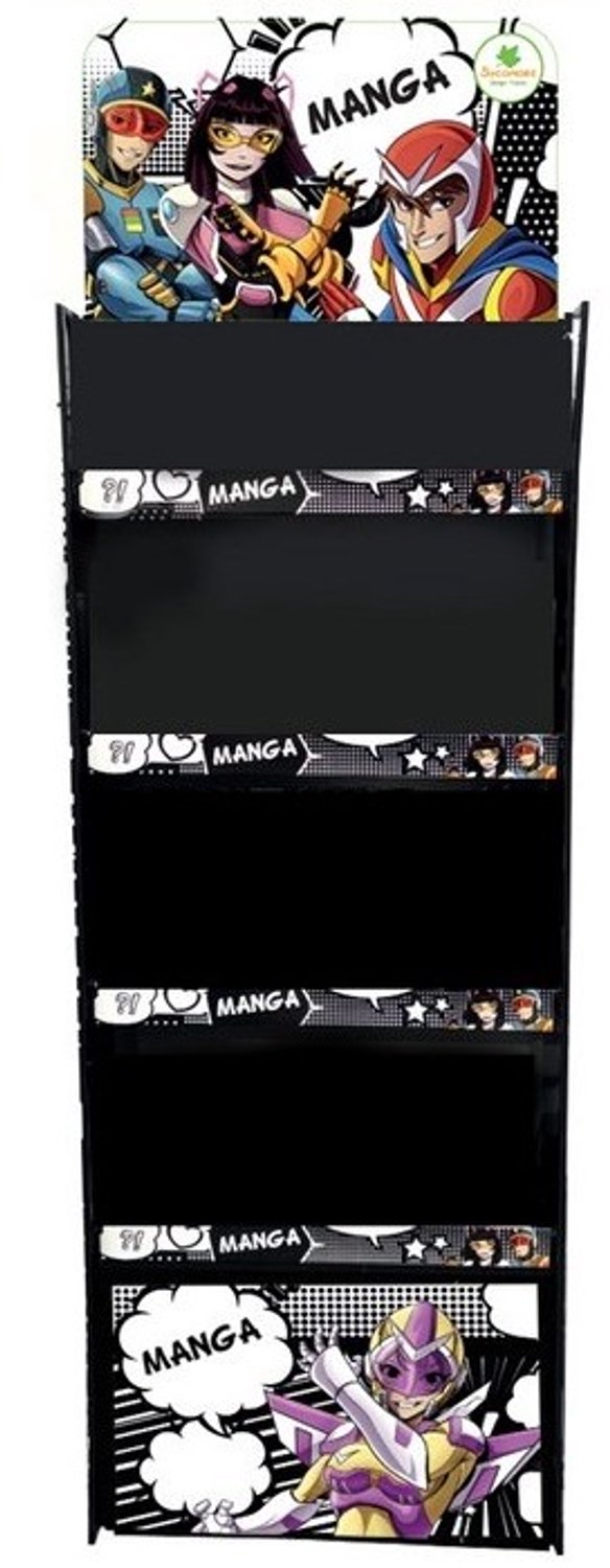 Sycomore manga display - leeg presentatierek voor manga speelgoed.