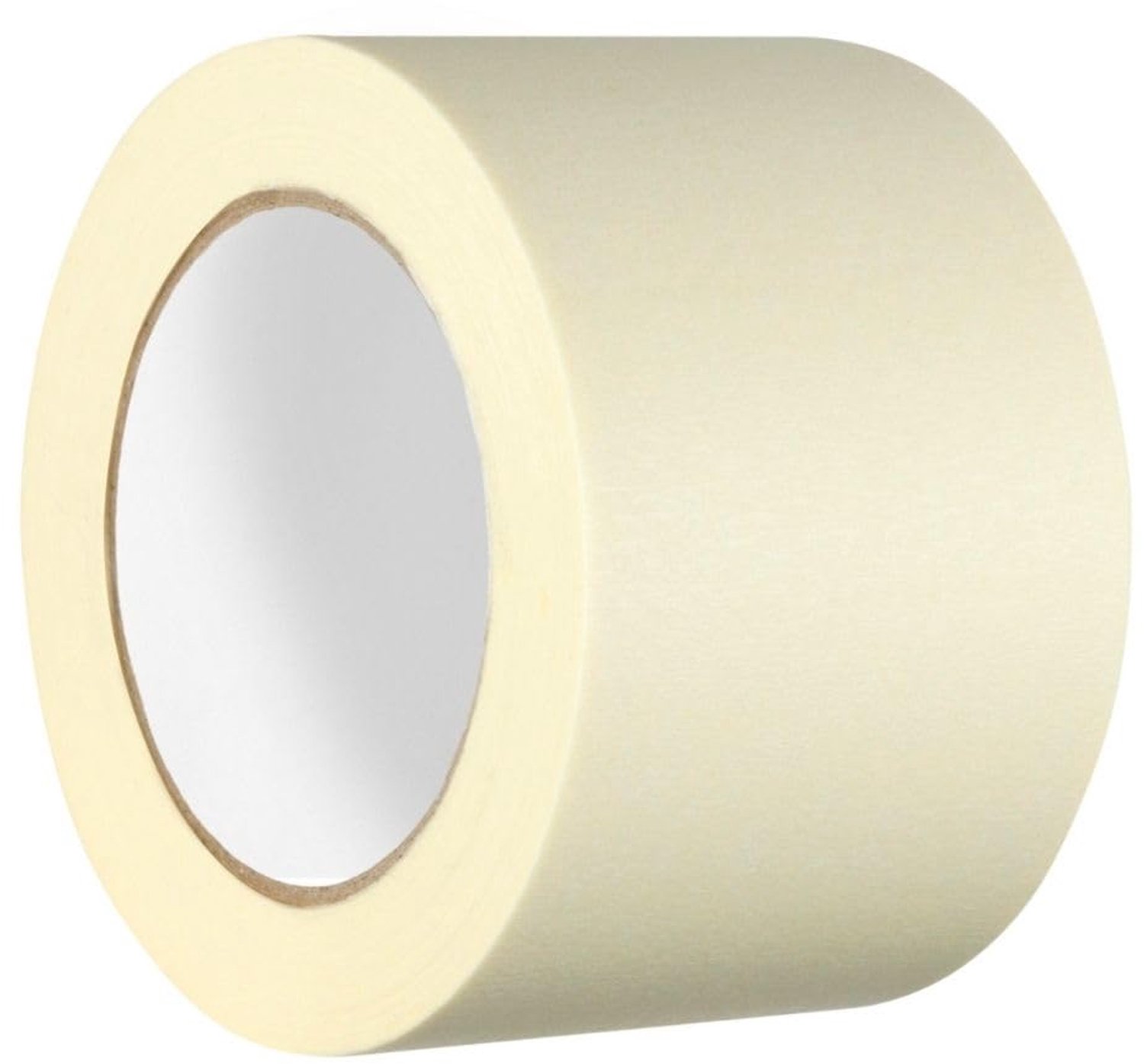 Maskingtape 75 mm x 50 m - brede crème plakband - oplosmiddelvrij - bescherming bij schilderen - ShopVlot