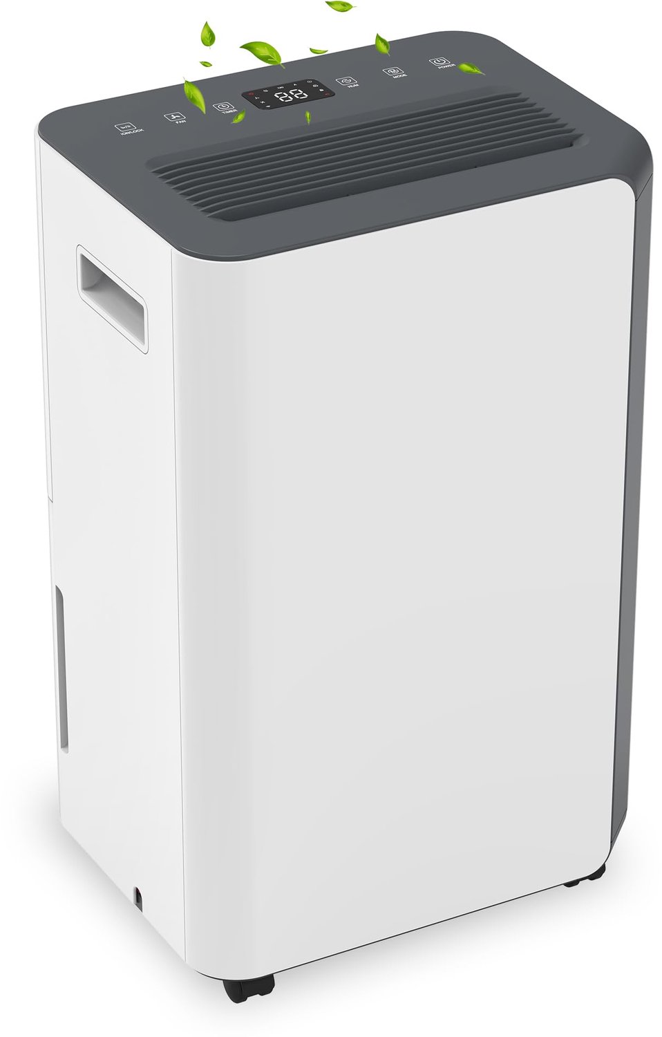 Luchtontvochtiger Draagbaar - 16 Liter Per Dag Capaciteit - 200 Watt Vermogen - 25x30x50 cm Afmetingen - Kunststof Materiaal - Voor Woonkamer En Slaapkamer