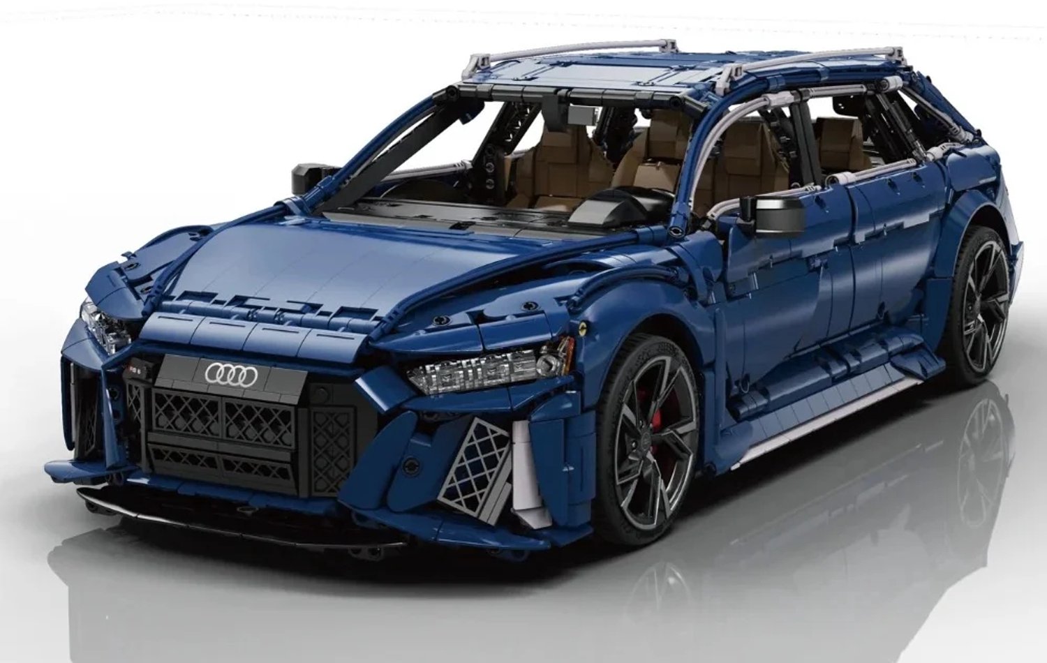 CadaBricks C61515W Audi RS6 Avant 1:8 mega bouwset | City fast champions adventure | Creator and classic motor bouwpakket | Technic speelgoed ideas voor volwassenen | Icons furious speed f1 auto geschikt voor Lego | Technische bouwdoos met 4663 bloks
