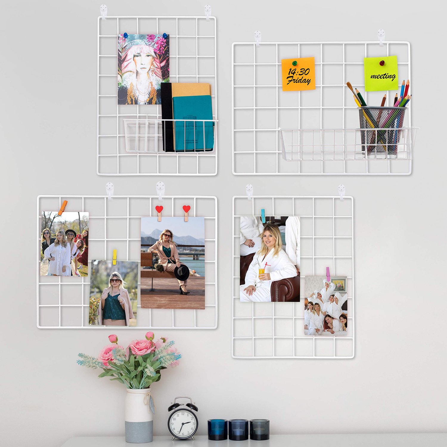 Wall Grids (White, 4) - ShopVlot