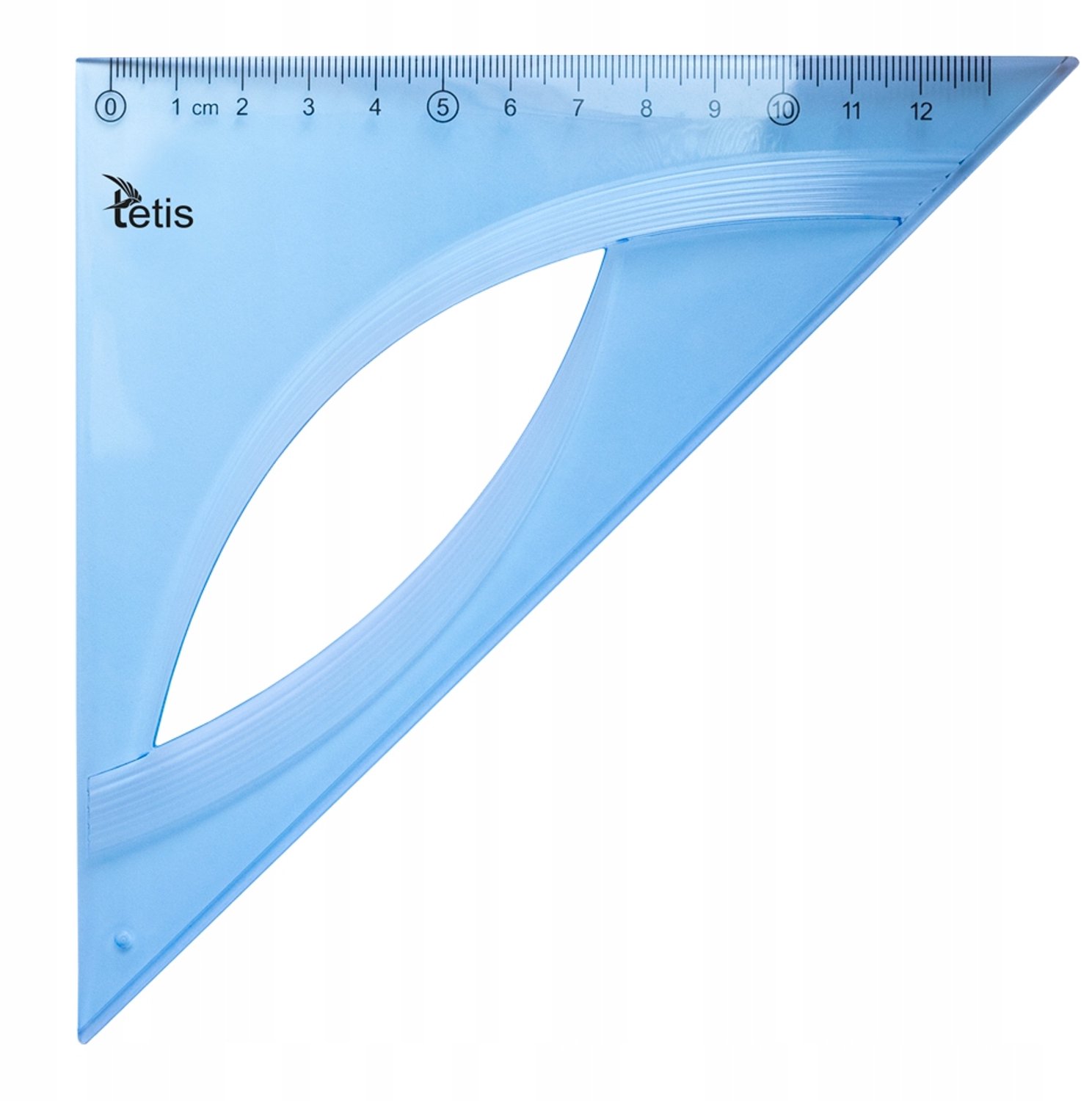 Tetis Rechte Hoek 13 cm - Transparant Blauw
