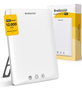 BrellaVio Daglichtlamp PRO - 12.000 Lux - Wit - Incl. Opberghoes - UV-vrije LED Lamp - Daglicht Lampen - Bureaulamp - Lichttherapie Lamp