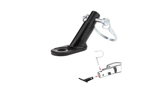 Fietskarkoppeling - Fietsadapteraccessoire - Aanhangwagenaccessoire -aanhangwagenkoppeling -Adapter Accessoires - Geschikt voor fietsen, mountainbikes, fietskarren voor huisdieren, kinderkarren - Zwart