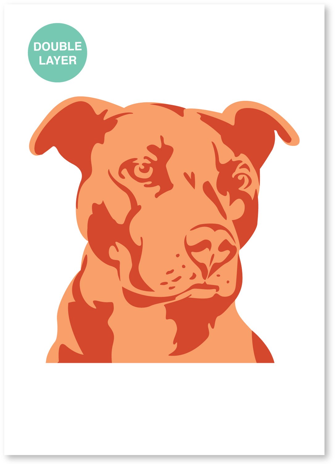 QBIX Hond sjablooon - 2 lagen kunststof A3 stencil - Kindvriendelijk sjabloon geschikt voor graffiti, airbrush, schilderen, muren, meubilair, taarten en andere doeleinden