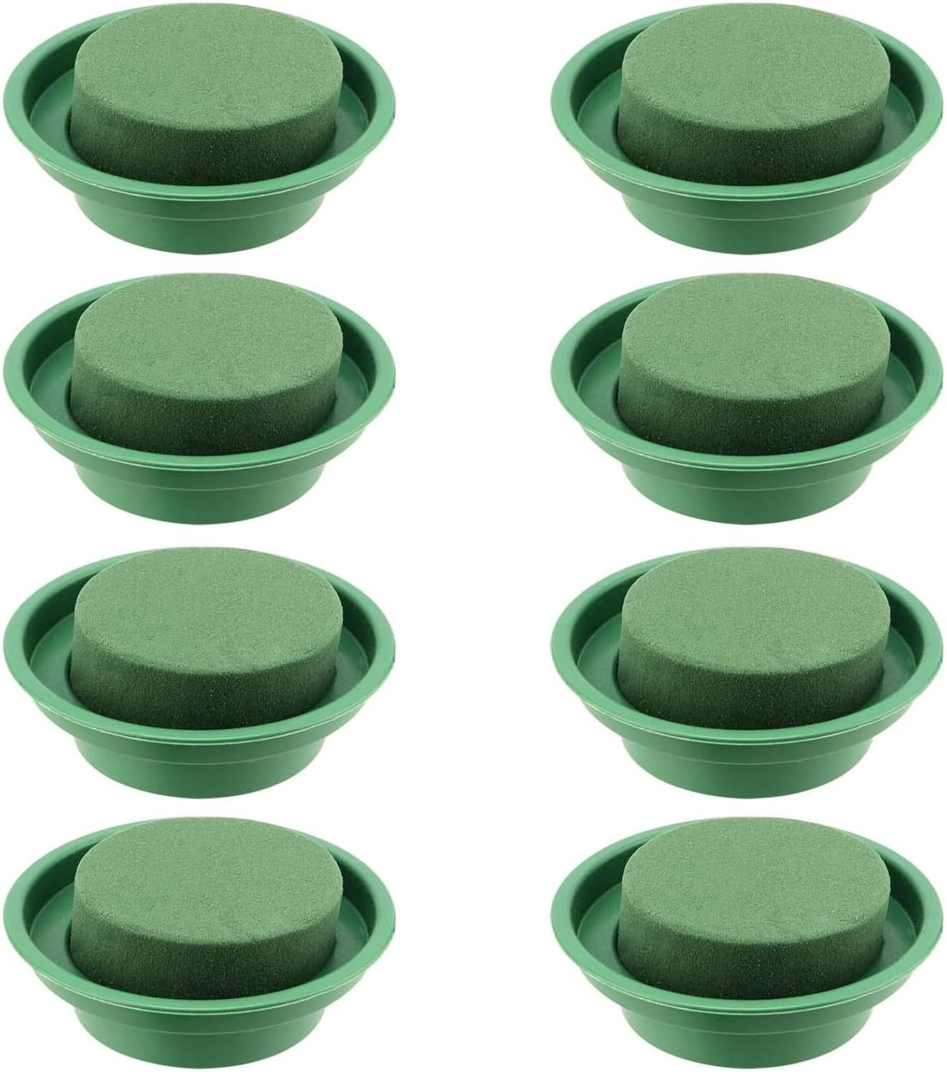 Flower Flower Foam Cylinders with Bowl, Flower Steam Material Stiffing Foam Round Moss, Stitch Sponge for Weddings - ShopVlot