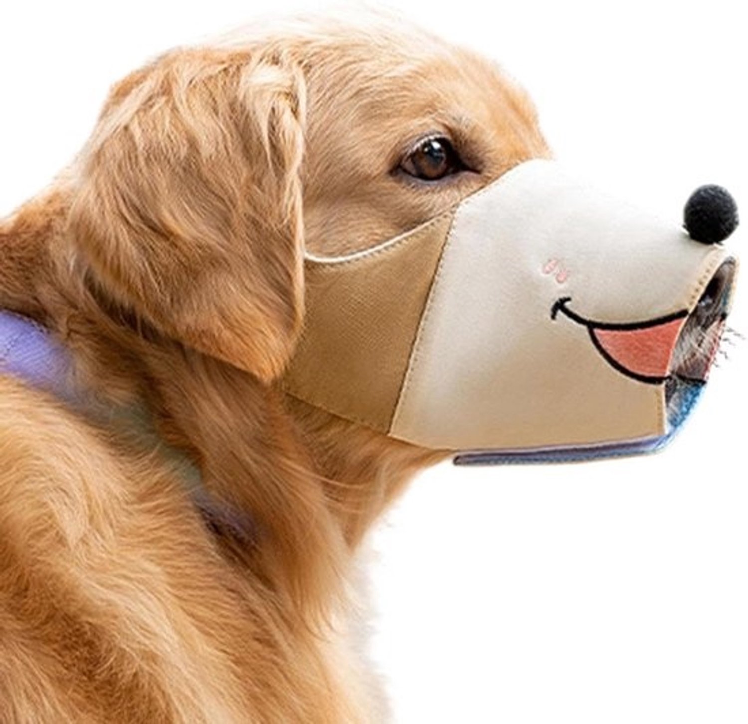 Hondenmuilkorf - Mondbescherming Hond - Veilig Wandelen - Comfortabel Drinken - Maat M - Koffiekleur