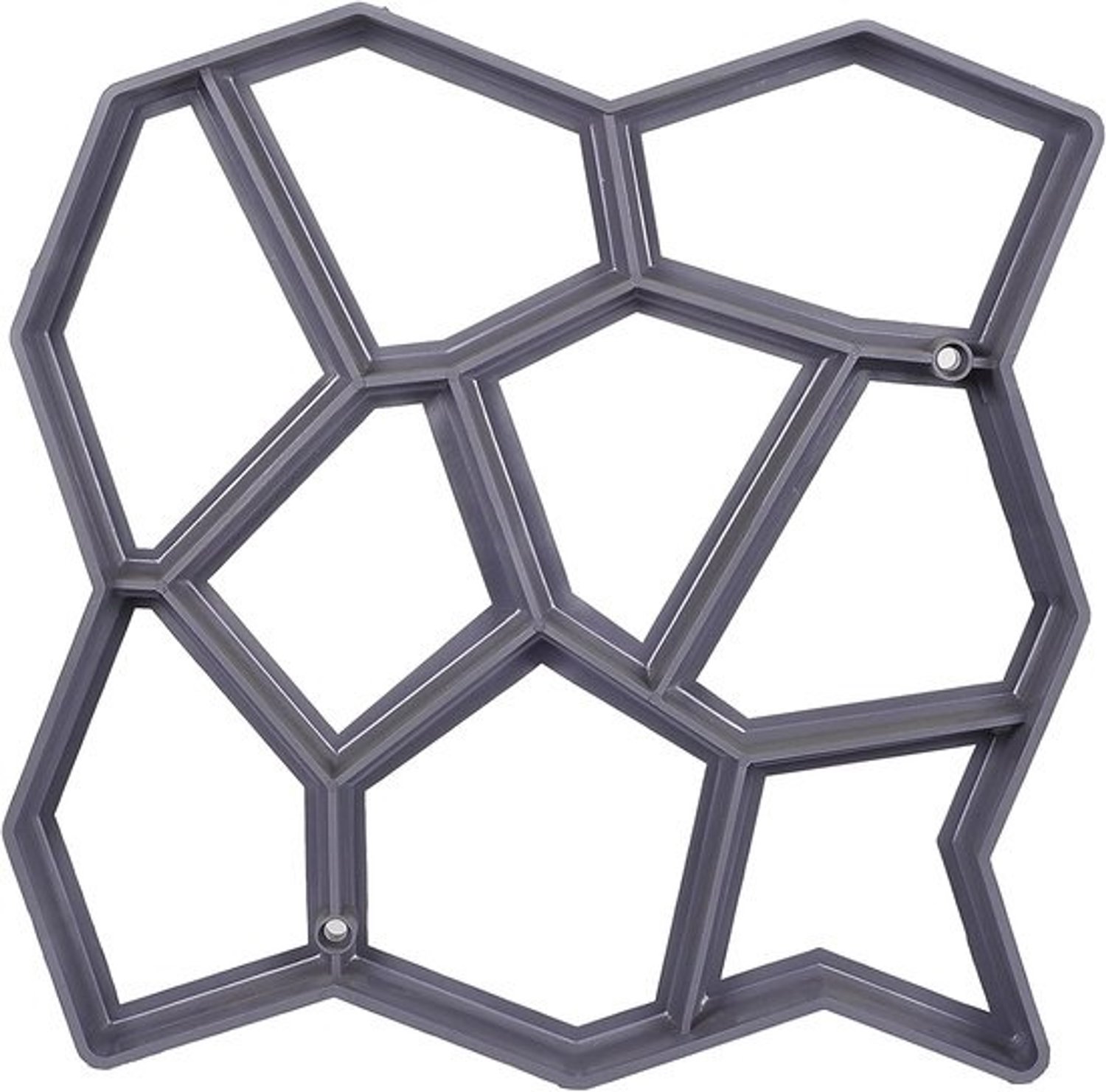 Tuinbestrating Schimmel - Betonnen Pad Maker - DIY Wandelpad Aanleg - Herbruikbaar Geometrisch Patroon - 60x60 cm - Groen