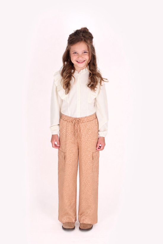 B.Nosy Y608-5656 Broek meisjes bruin - Maat 140