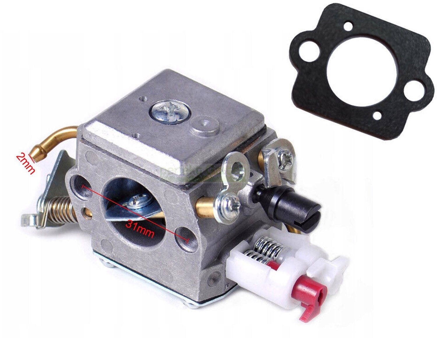 carburateur voor Husqvarna 340, 345, 346, 350, 351, 353, 357 ZAMA 5032818-12, 5032816-14