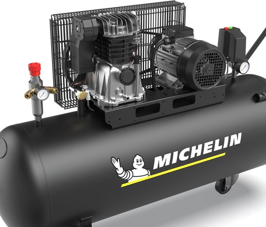 Michelin MX CLASSIC PRO 150-3M | Oliegesmeerde compressor | 10 bar | 3.0 pk / 2.2 kW | 365 l/min | 150 l — afbeelding 2