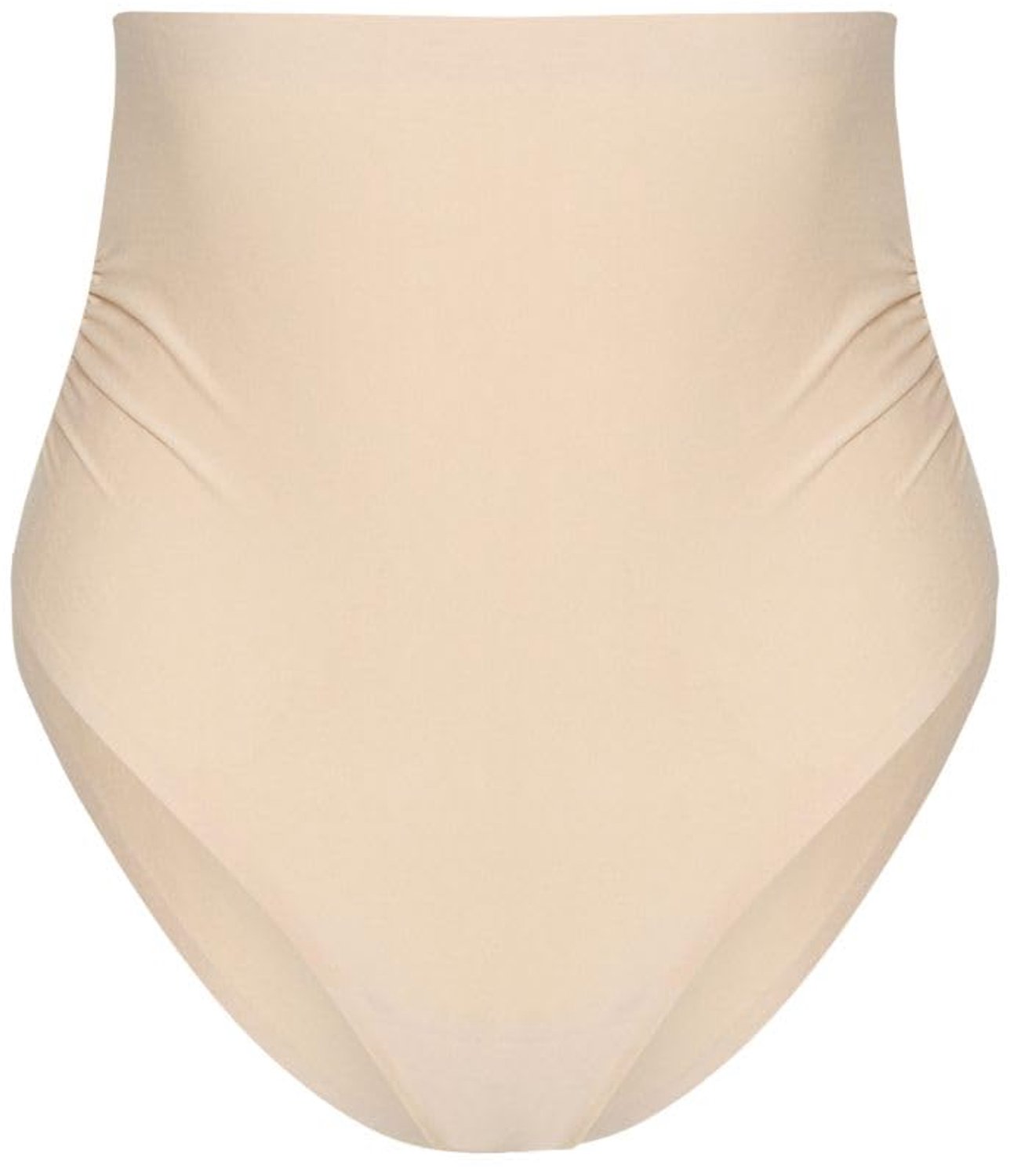 Bye Bra zwangerschapsslip, hoge slip, naadloos, elastisch, buikondersteunend, onzichtbaar ondergoed, één maat past de meeste, zwart, beige, beige