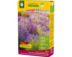 ECOstyle Lavendel-AZ Organisch Tuinmest - Heerlijk Ruikende Lavendel - Lange Bloei - 120 Dagen Voeding - voor 50 planten - 800 GR