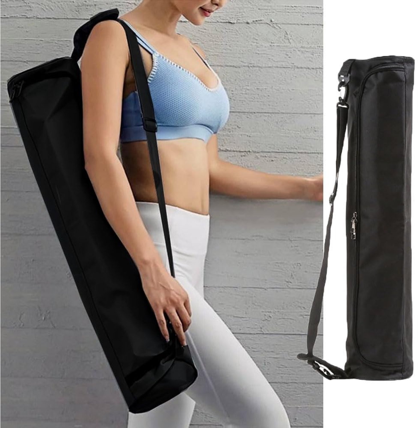 Yogamat met verstelbare draagriem - multifunctionele opbergzak - voor gym en strand - ideaal voor thuistraining - ShopVlot