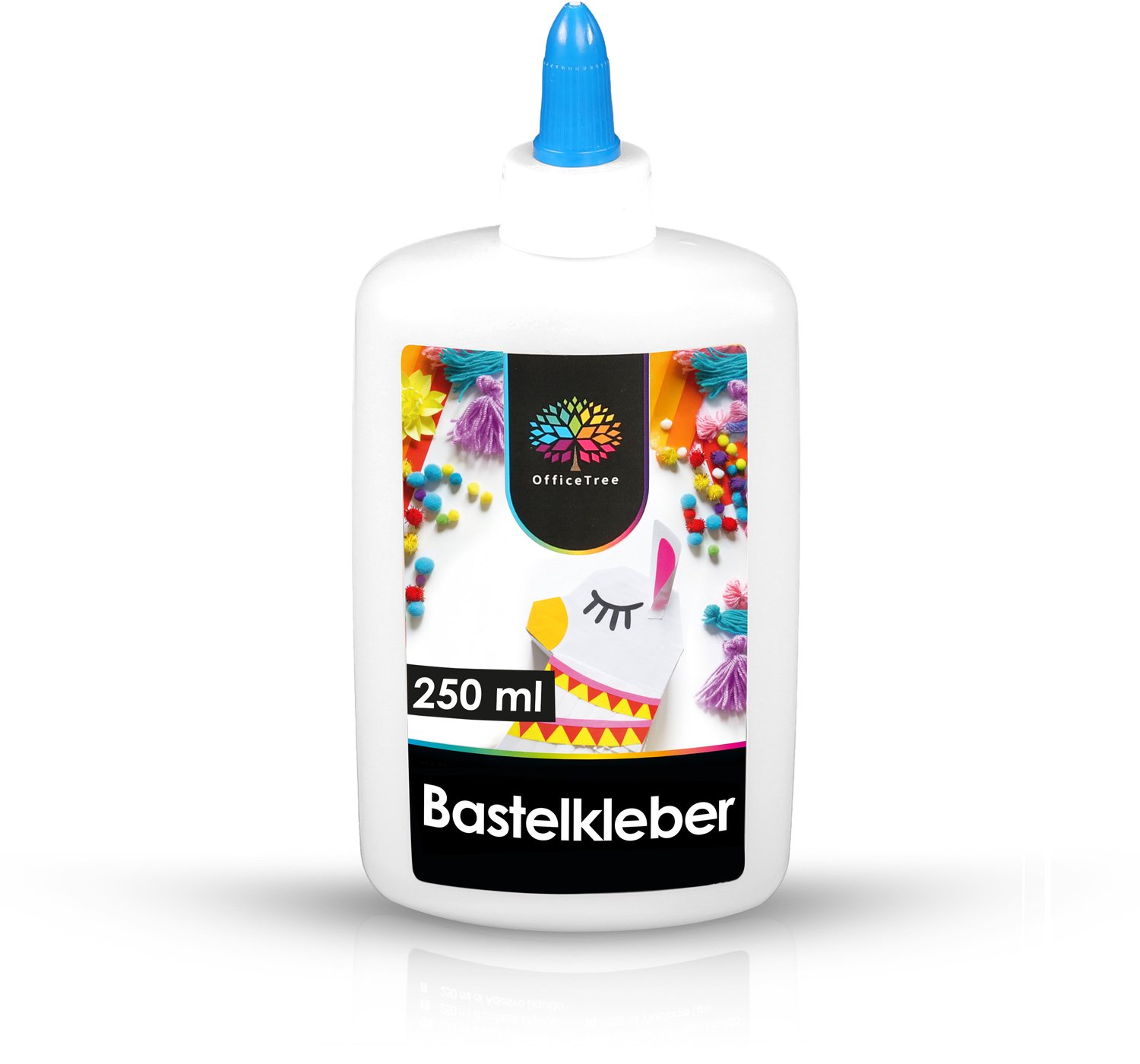 OfficeTree Bastelkleber 250 ml - Transparent Trocknend (wp)