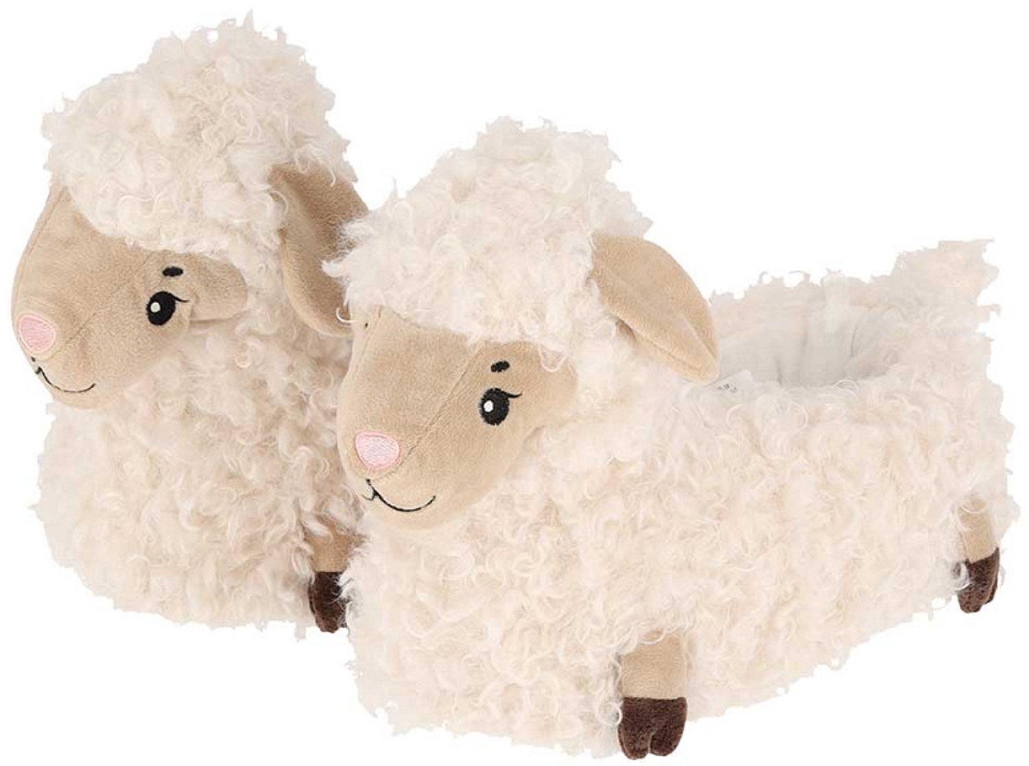 Apollo - Schapensloffen dieren - Schaap pantoffels licht - Maat 41-42 - Dierensloffen - Schapensloffen dames - Typisch Hollands