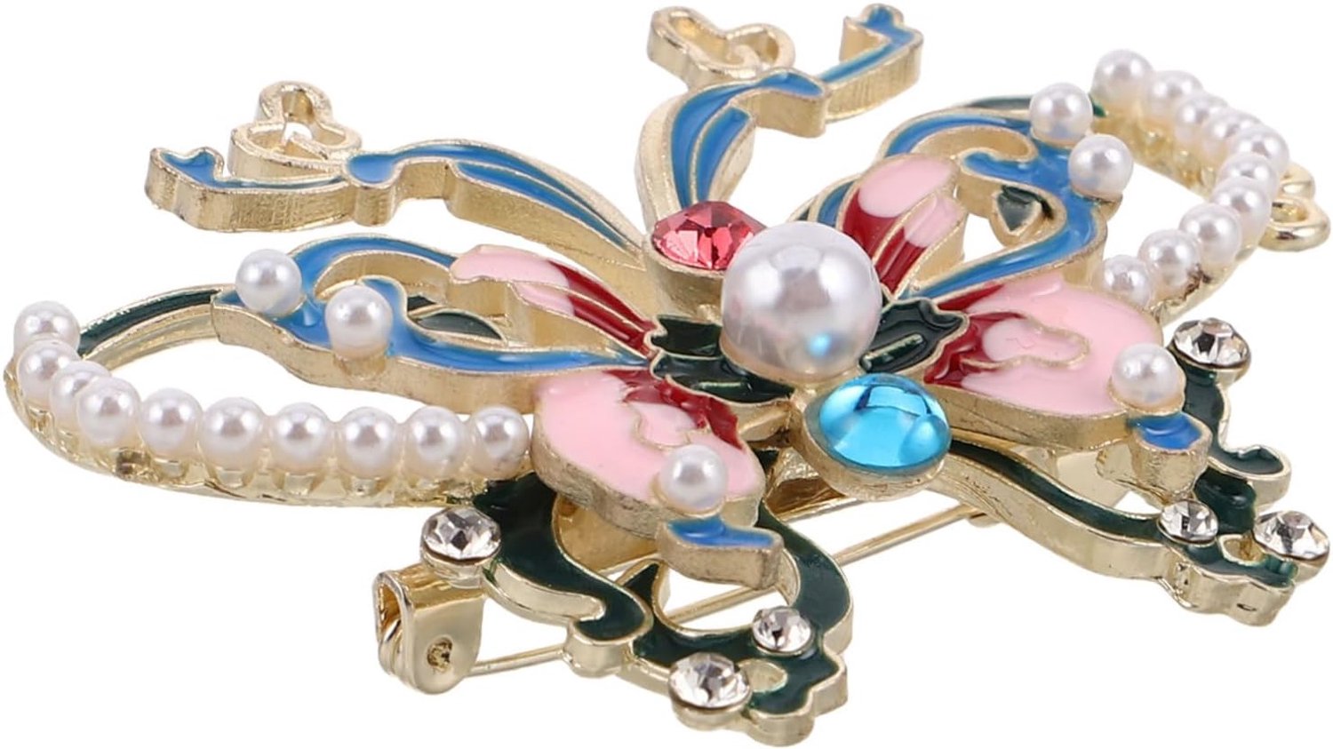 Parel vlinder broche vlinderpen vlinder emaille speld legering