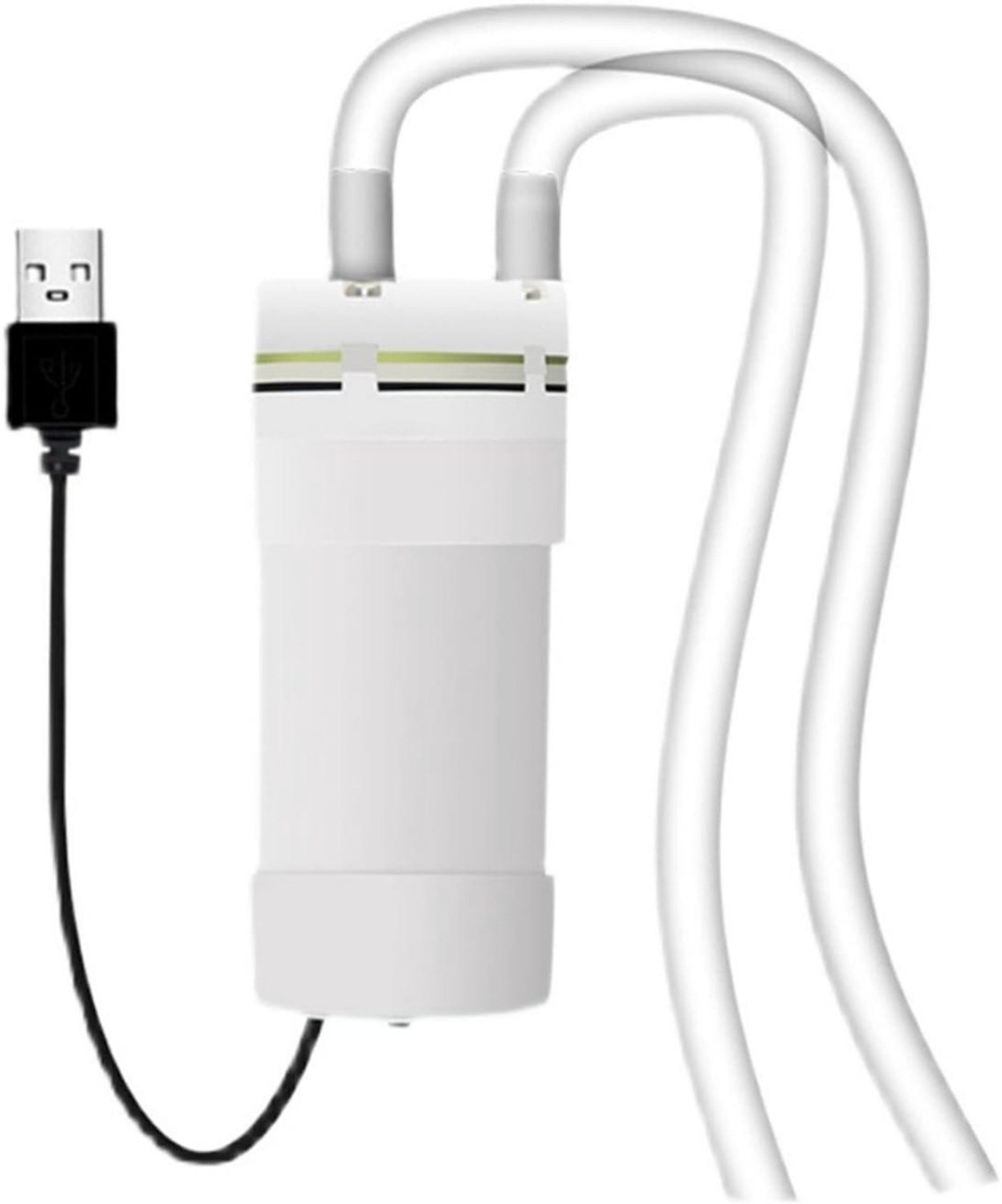 SSTRWGOOD Elektrische mini-waterpomp – 5V zelfaanzuigende pomp – Kleine, via USB gevoede zelfaanzuigende pomp – Inclusief 1 m pvc-slang – Opvoerhoogte van 5 m
