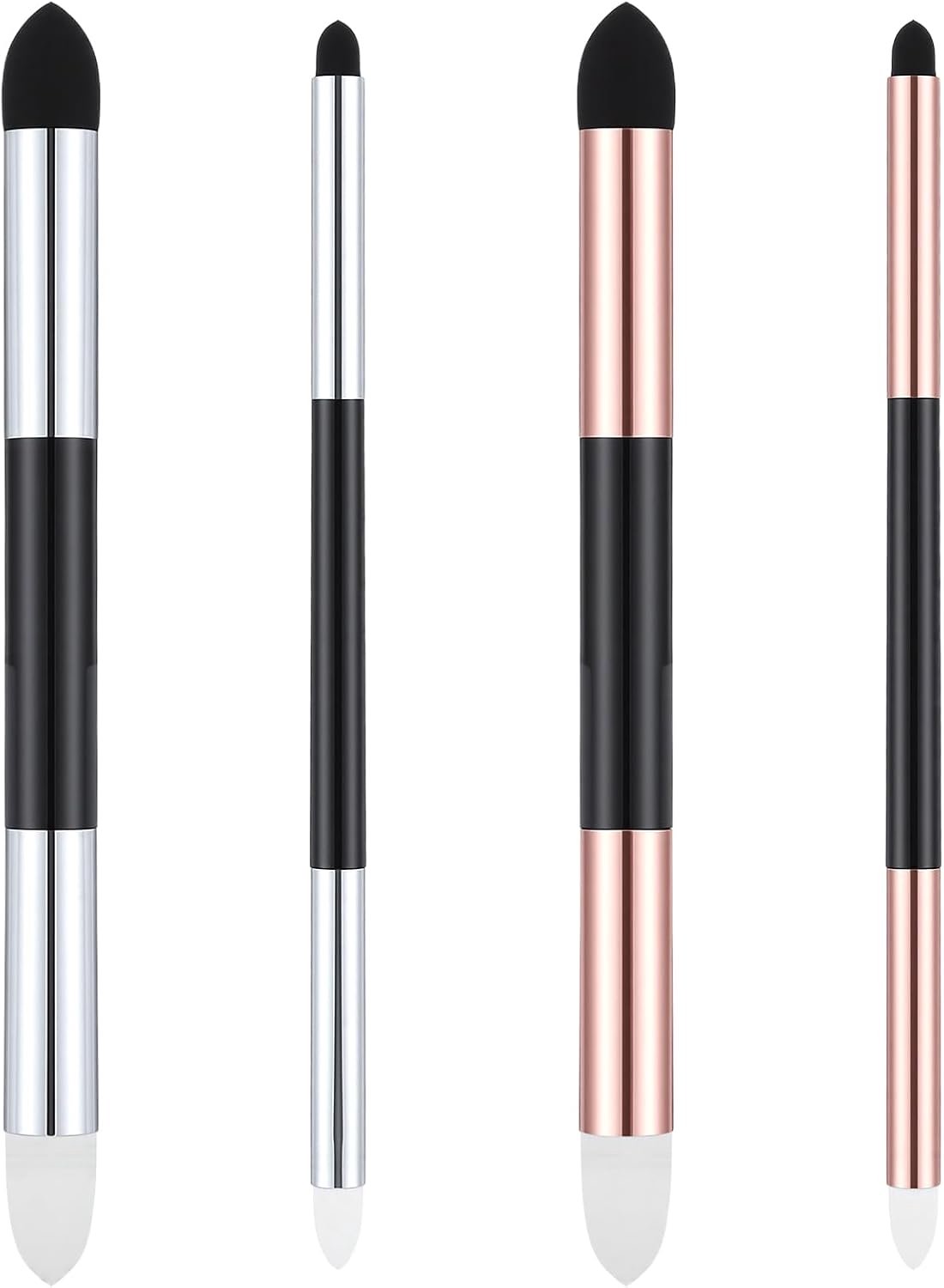 Dailygoods- Blending Spons Set 6-delig - Herbruikbare Menggereedschappen - Dubbele Punt - Olie Pastel - Schets Borstels - Hoogwaardig Materiaal - Menggereedschap