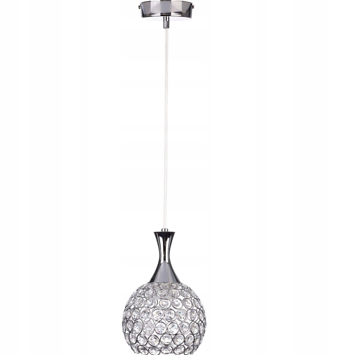 Merkloze LED Plafondlamp Chroom Kristal - 1 Lichtpunt