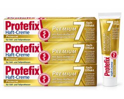 Protefix Haftcreme Premium 3 Stuks – 3 × 47 g – Extra Sterke Kleefcrème met Langdurige Hechting – Voor Volledige & Gedeeltelijke Protheses