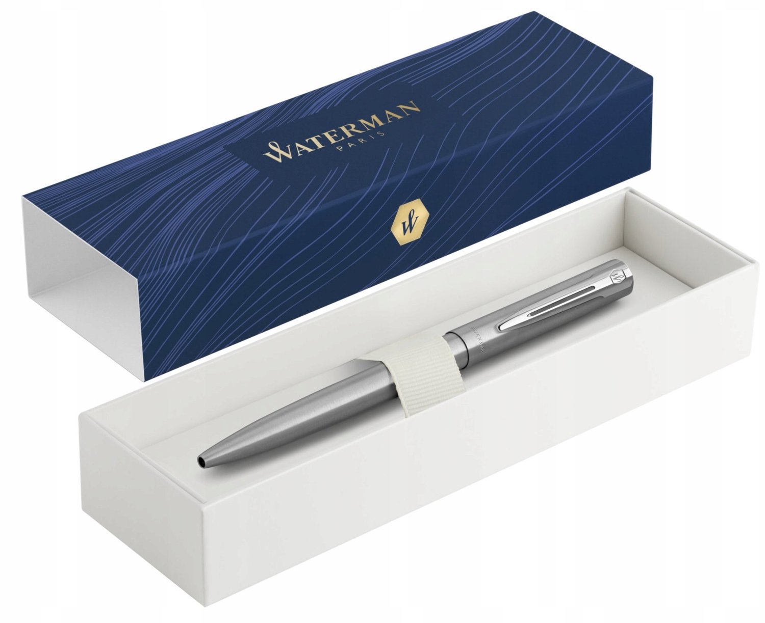 Waterman Balpen Metallic Mat met Zwarte inkt
