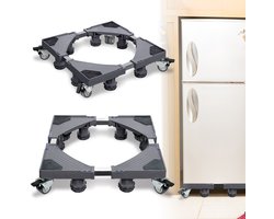 Wasmachine Onderstel - 45-75 cm - 8 Voeten - 4 Wielen - 300 kg