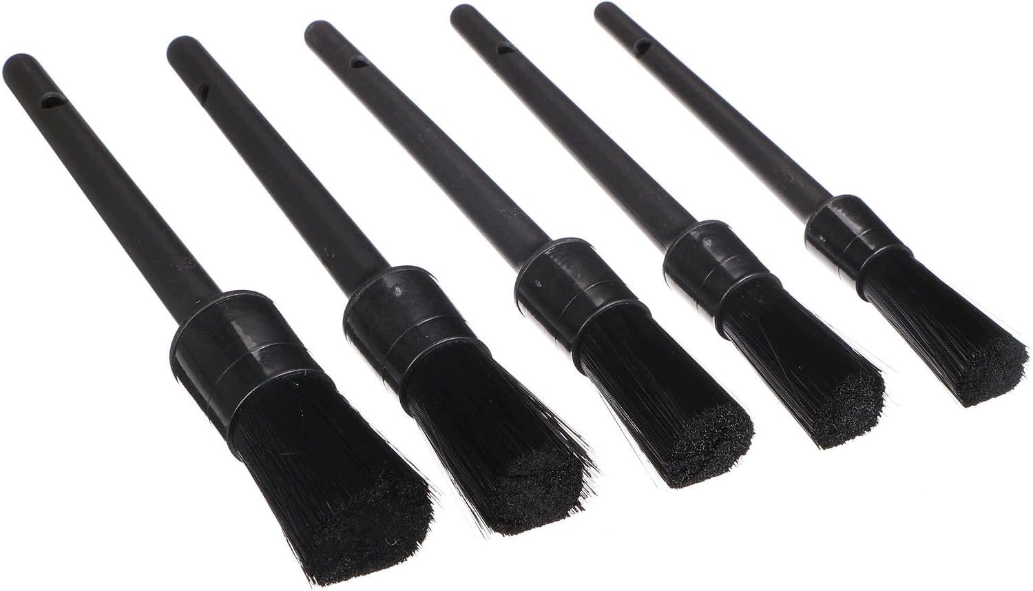 5x Hard Detailing Borstels - Precisie Reinigingsset Auto Interieur