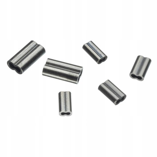 Merkloze Zachte Dubbele Crimptules M 1.0mm - Visaccessoires — afbeelding 2