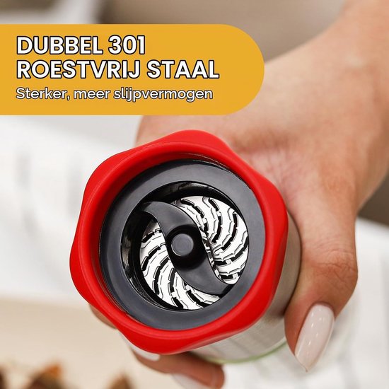 Chili Molen van RVS en Glas, Perfect voor Droge Pepers en Specerijen, Ideaal voor Keukengebruik — afbeelding 5