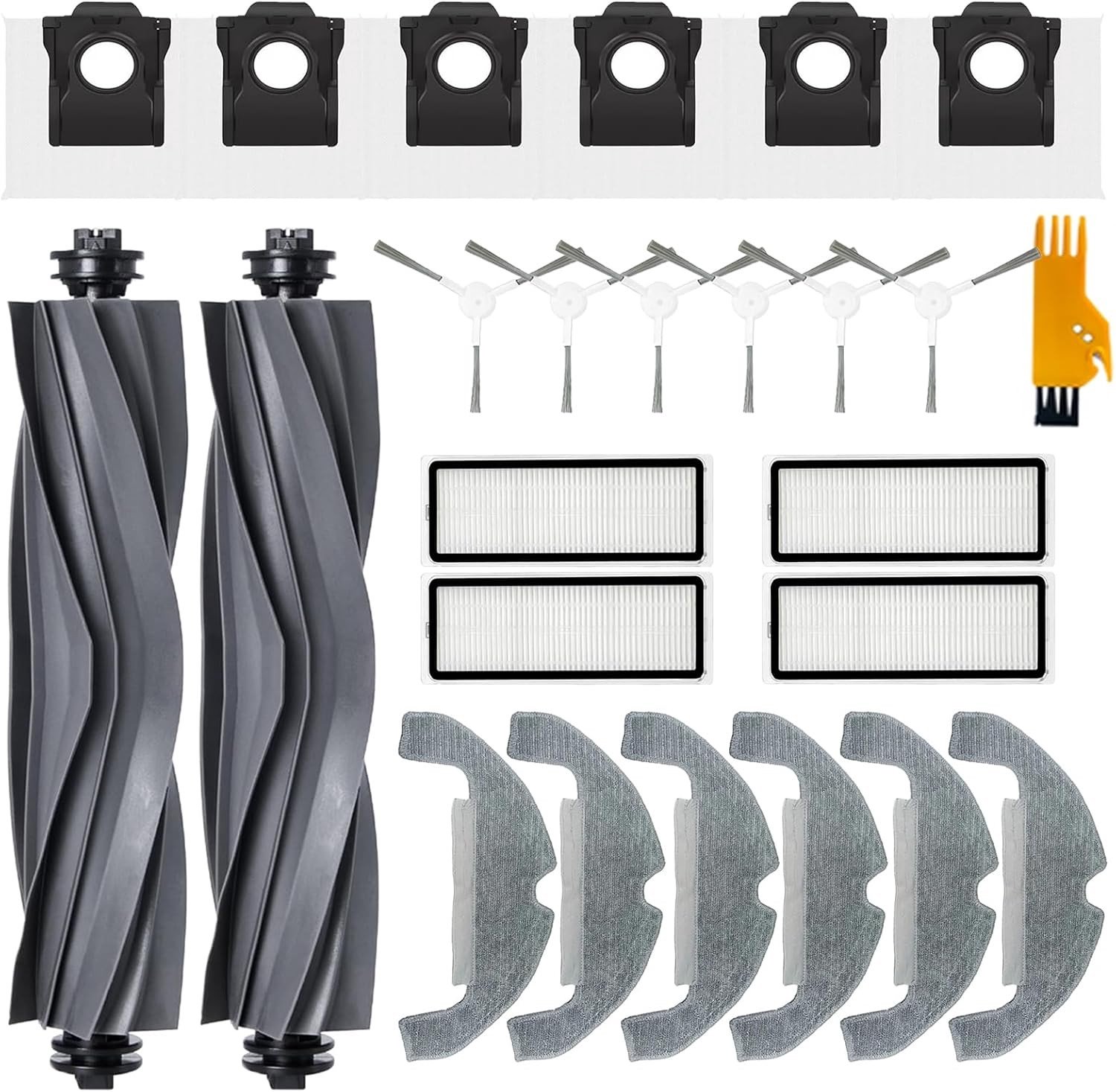 25 Stuks Accessoires voor D10 Plus Gen 2 Stofzuiger – Inclusief Filter, Borstels en Meer