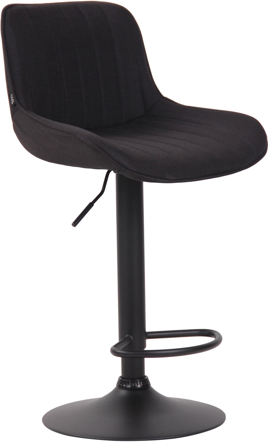 Luxe Comfort Barkruk - Stof - Zwart zwart/zwart
